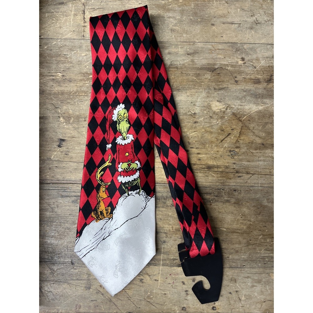 Dr Suess Christmas Grungy Tie NWOT Vintage